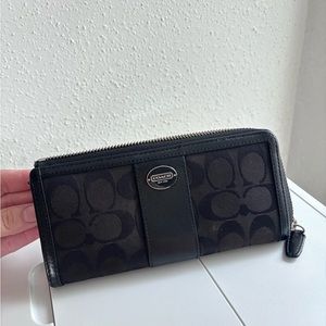 Black coach wallet